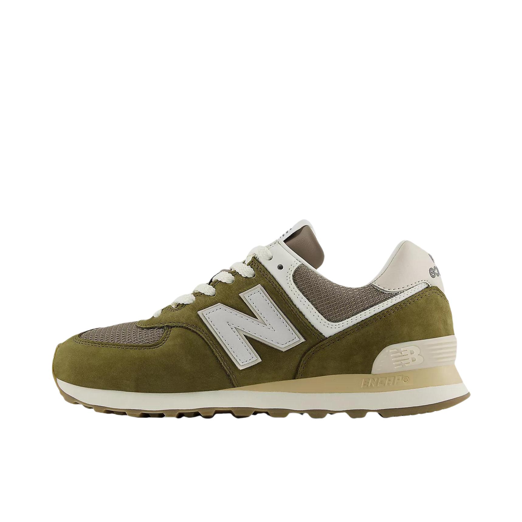 推荐商品：New Balance 574 运动休闲鞋 阿甘鞋 经典复古防滑耐磨缓震舒适透气时尚百搭轻便 2E宽/绿色