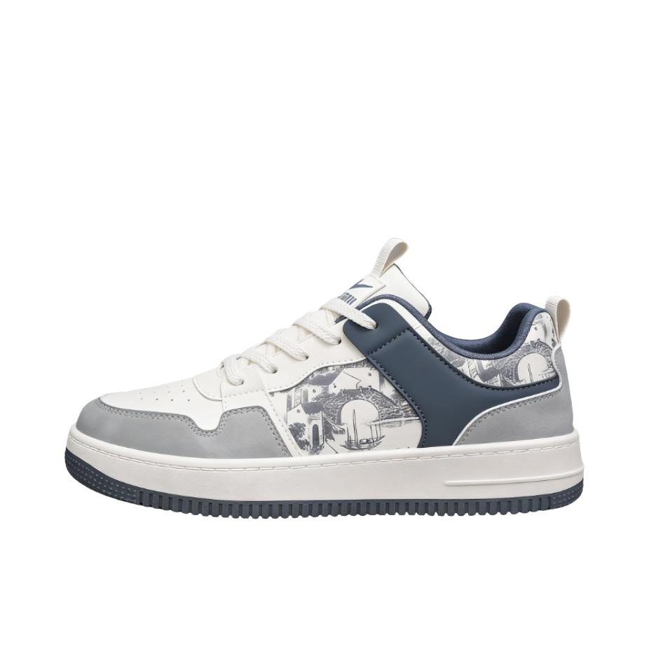 推荐商品：回力 板鞋 休闲低帮轻便增高软底防滑包裹性情侣厚底 WXP(WZ)-1082 米色/蓝色/灰色