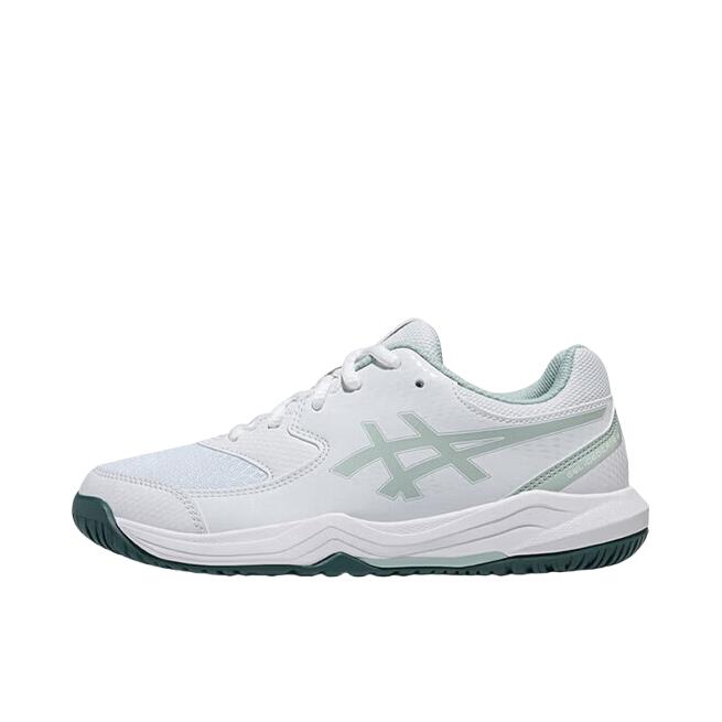 推荐商品：Asics/亚瑟士 Gel-Dedicate 8 合成革 稳定支撑 网面透气 减震耐磨 网球鞋 大童/深白色