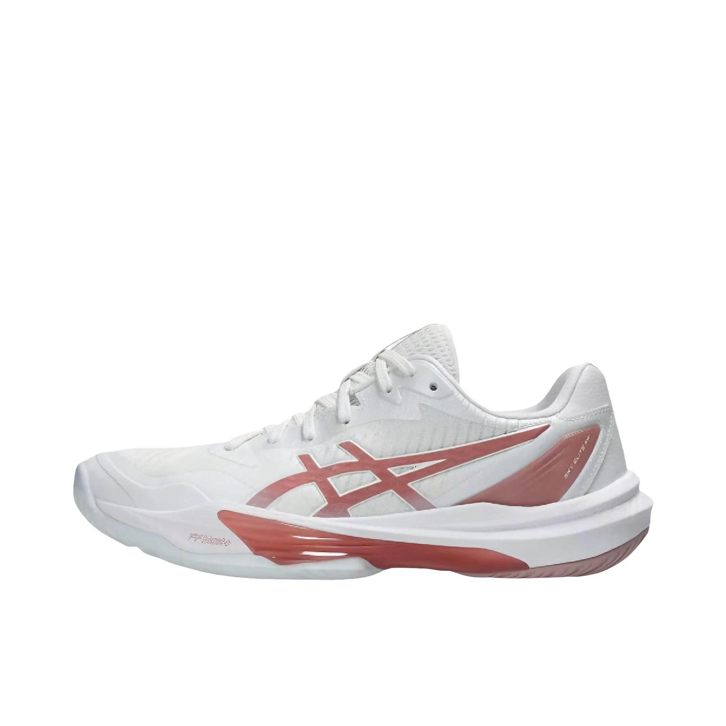 推荐商品：Asics/亚瑟士 Sky Elite FF MT 3 防滑耐磨 缓震透气 系带 排球鞋 纯白色/红色
