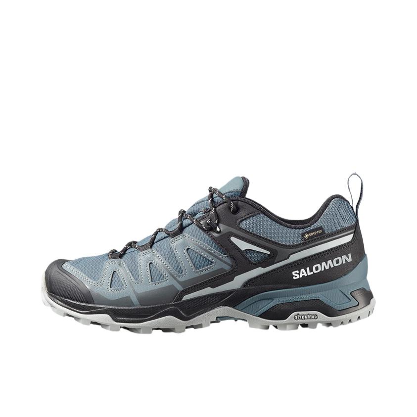 推荐商品：Salomon/萨洛蒙 X Ultra Pioneer 2 GTX 轻量 稳定 抓地 防水 户外鞋 徒步鞋 深石板蓝