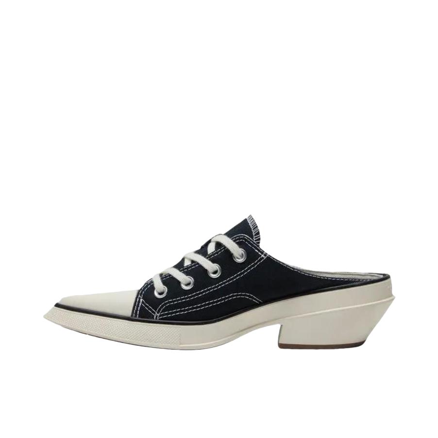 推荐商品：Converse/匡威 Chuck 70 De Luxe 高跟鞋 舒适系带粗跟尖头 黑色