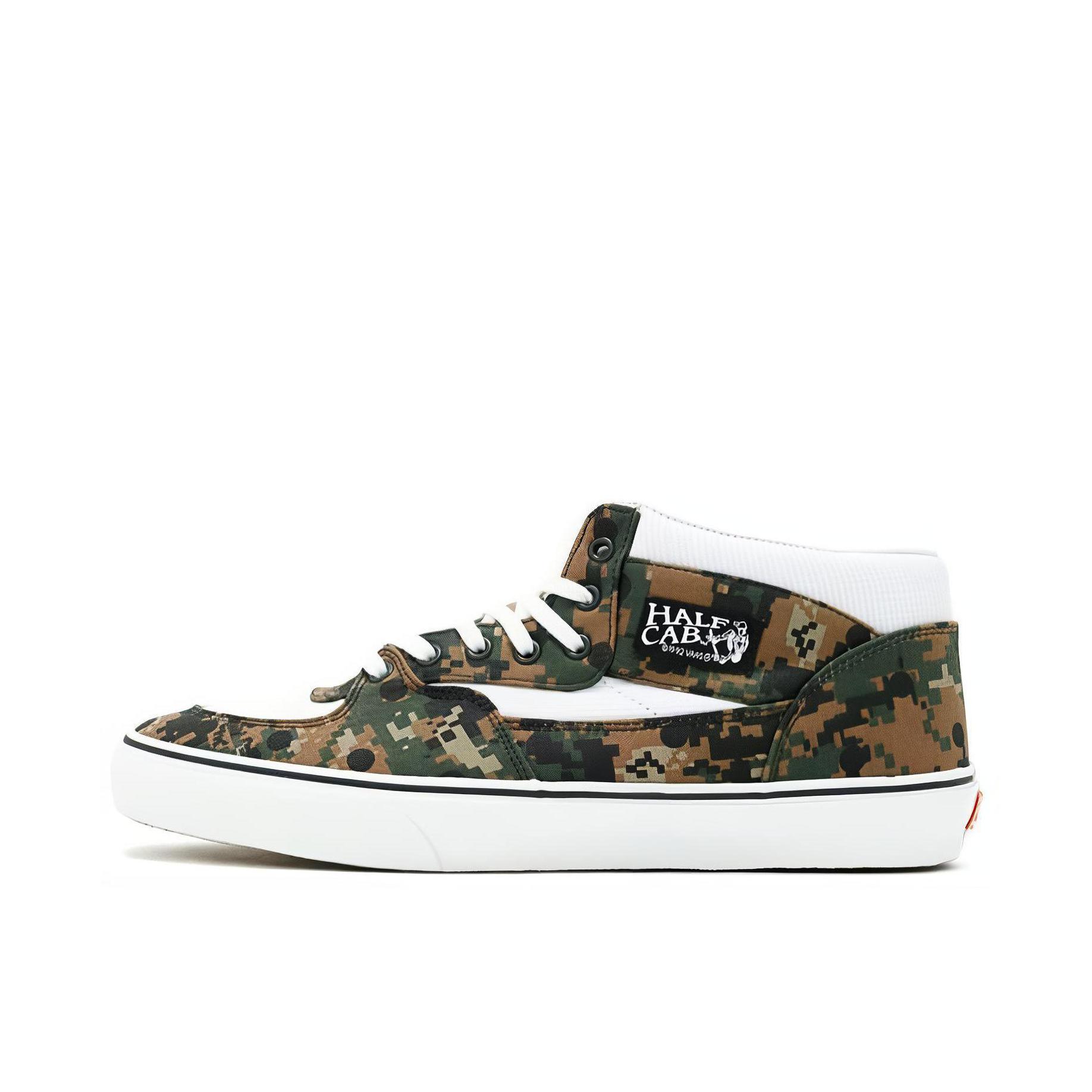 推荐商品：Vans/范斯 Half Cab 板鞋 减震透气防滑耐磨系带舒适轻便百搭复古贴合 CDG联名/棕色/绿色