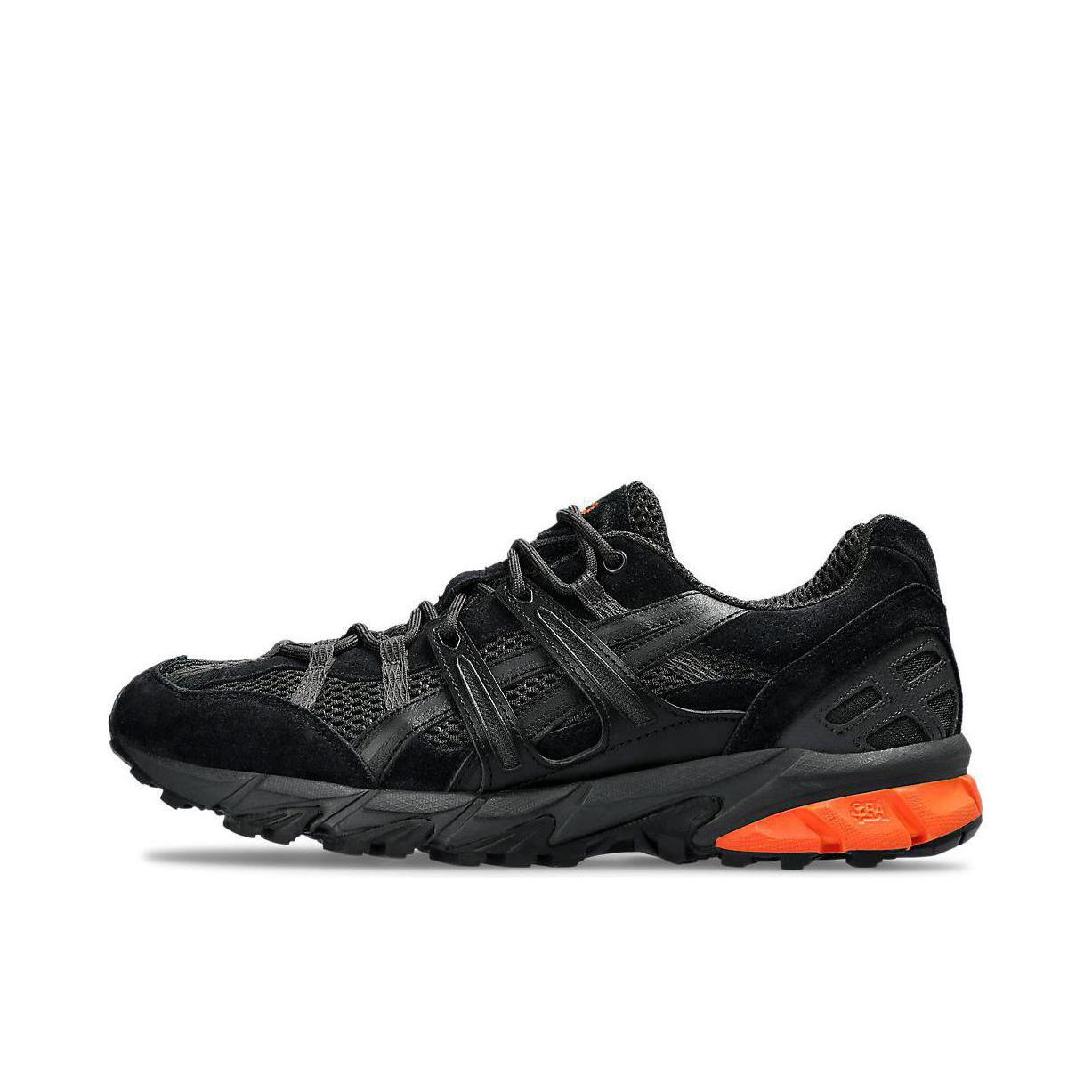 推荐商品：Asics/亚瑟士 Gel-Sonoma 15-50 跑鞋 舒适缓震轻便透气合成革经典复古时尚百搭织物回弹 黑色/橙色