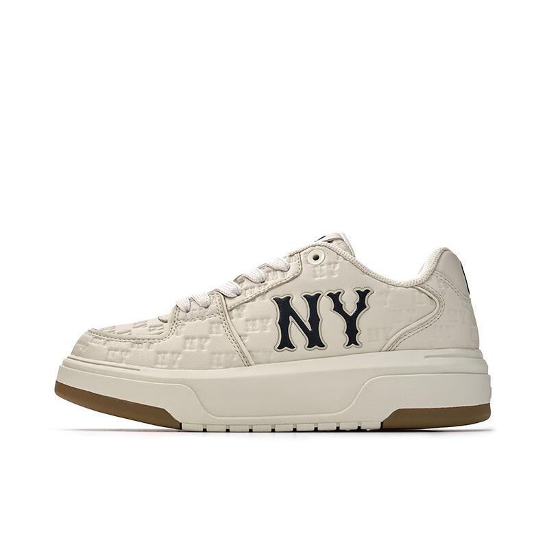 推荐商品：MLB官方 Chunky Liner 板鞋 运动复古厚底舒适增高轻便时尚百搭 乳白色