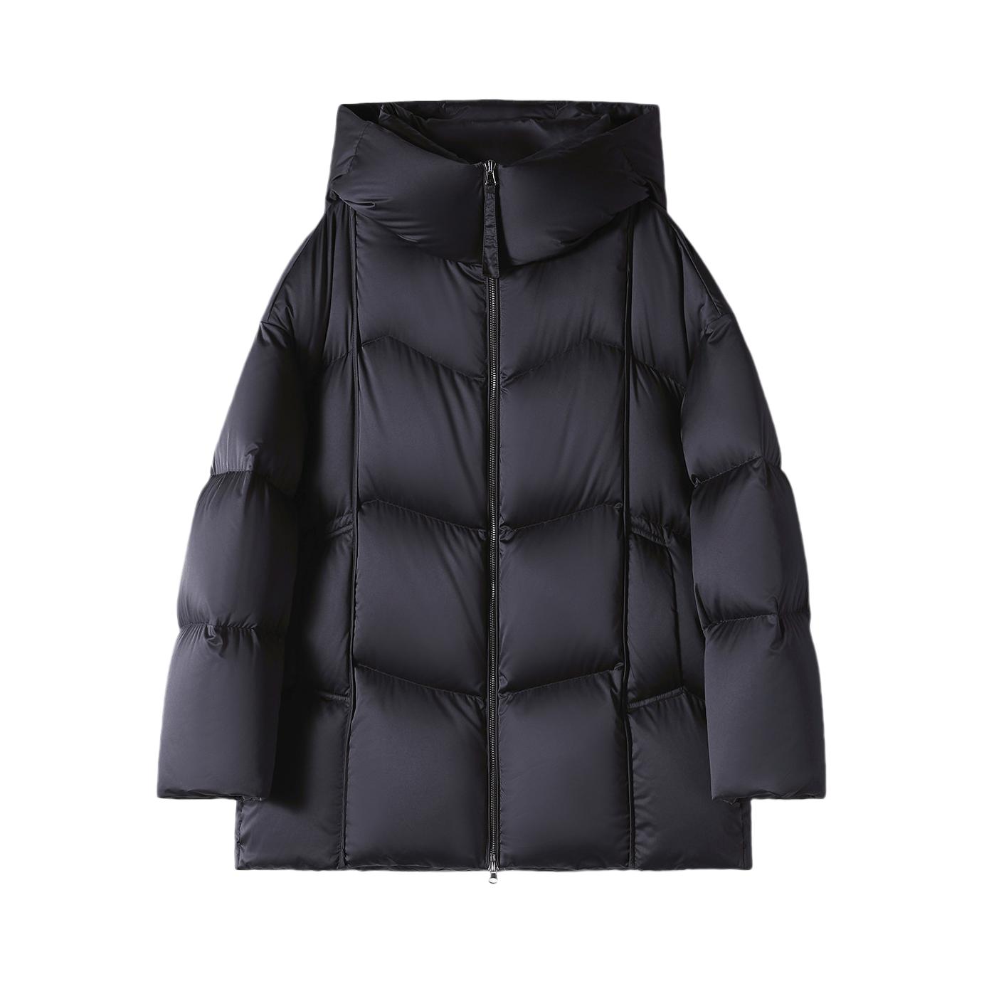 推荐商品：xhange/笑涵阁 倍暖系列纯色鹅绒长袖羽绒服 女装 YRC866310VG 乌梅紫