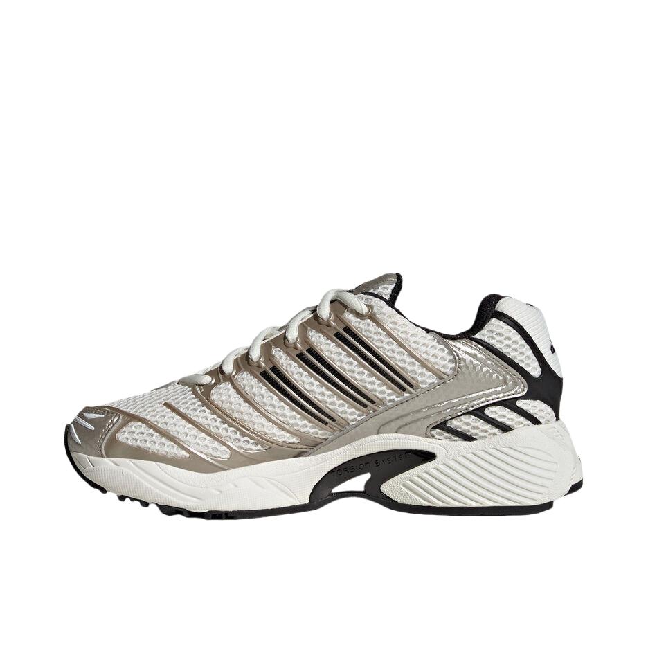推荐商品：adidas Adistar Control 3 跑鞋 厚底橡胶圆头系带贴合网面 大童/白色/银色