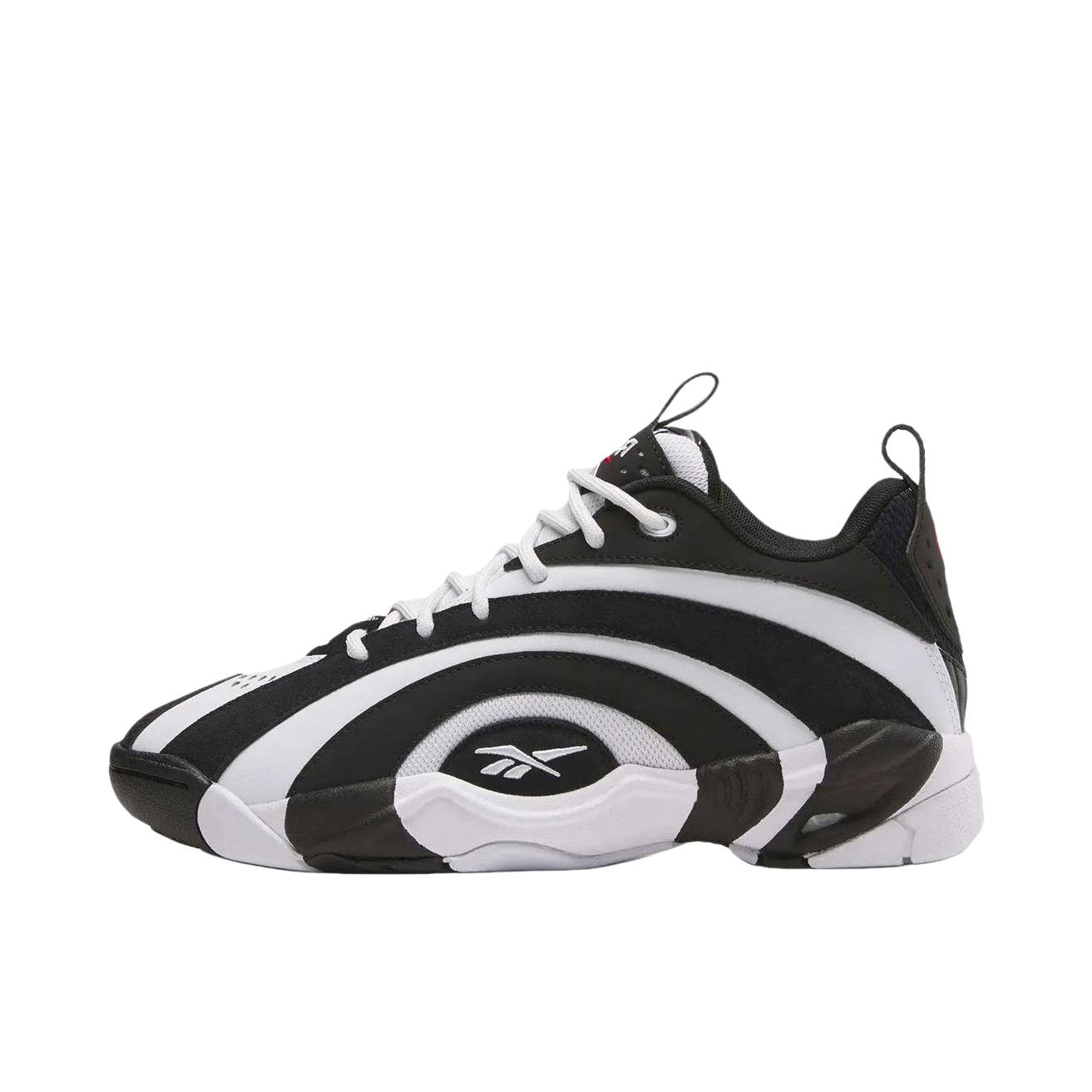 推荐商品：Reebok/锐步 Shaqnosis 复古防滑 减震 合成革 潮流 舒适 篮球鞋 白色/黑色