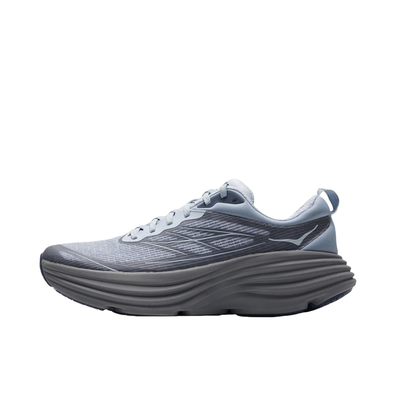 推荐商品：HOKA ONE ONE Bondi 8 邦代8 防滑耐磨 舒适轻便 网面透气 休闲百搭 缓震 跑鞋 雾洗蓝/矿石蓝 