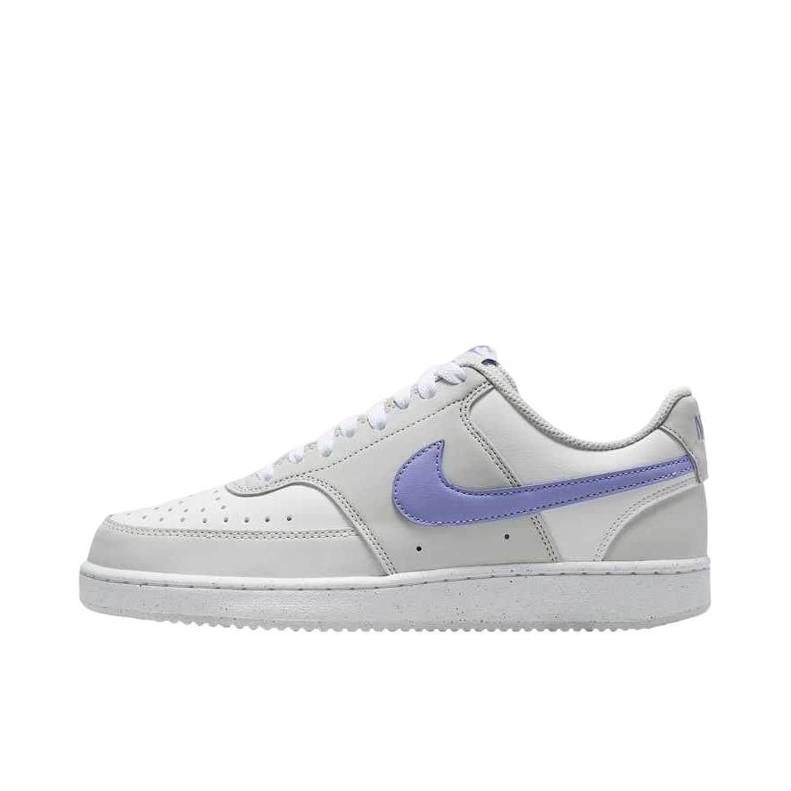 推荐商品：Nike Court Vision 板鞋 复古缓震抓地防滑轻便 女款/灰色/羽白色