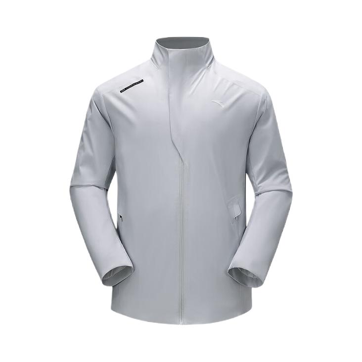 推荐商品：超级安踏 防泼水立领长袖夹克 152616612 沙粒灰