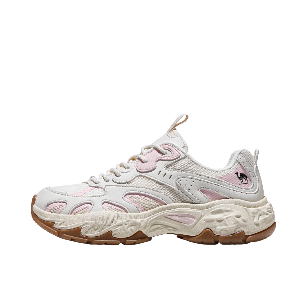 推荐商品：骆驼 登山鞋 户外鞋 防滑轻便网面透气减震厚底 G16B852072 女款/粉色/白色