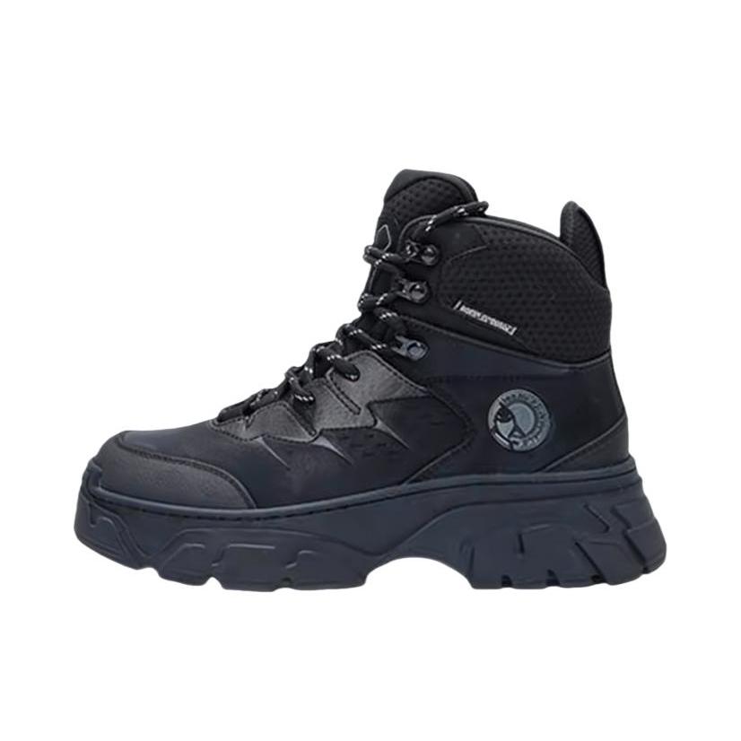 推荐商品：马克华菲 马丁靴 厚底系带圆头 664396042312YZ 骑士黑