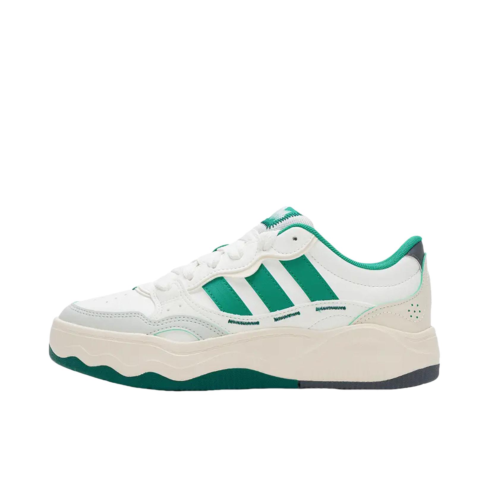 推荐商品：adidas Lite Shuffle 板鞋 时尚舒适运动潮流缓震回弹贴合增高防滑 绿色/白色