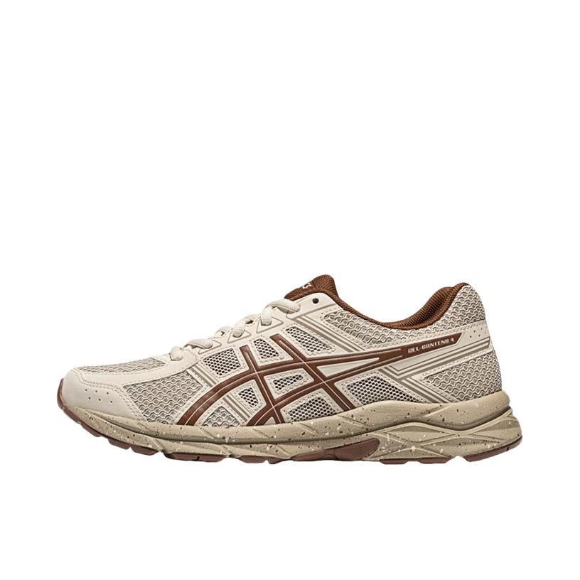推荐商品：Asics/亚瑟士 Gel-Contend 4 跑鞋 慢跑网面透气缓震回弹复古轻便耐磨 女款/米色/奶白色