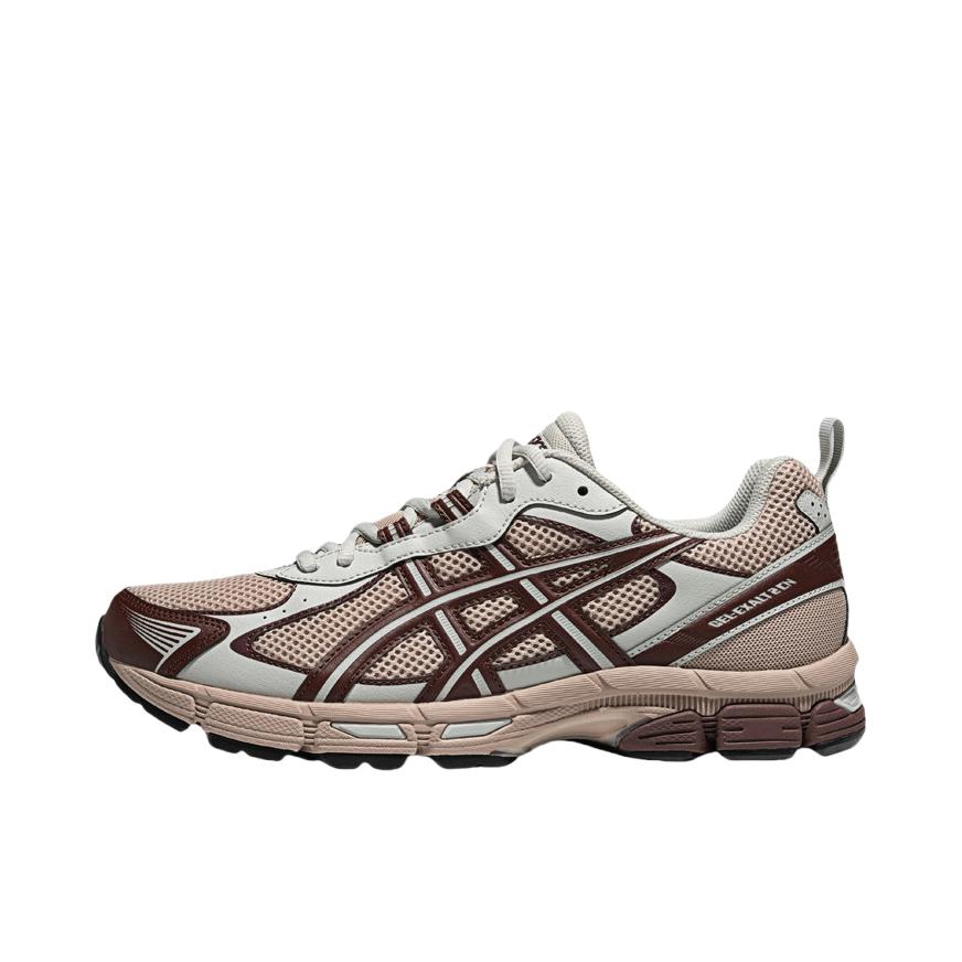 推荐商品：Asics/亚瑟士 Gel-Exalt 2 跑鞋 缓震型轻便回弹舒适网面透气百搭时尚织物训练柔软 棕褐色/灰色