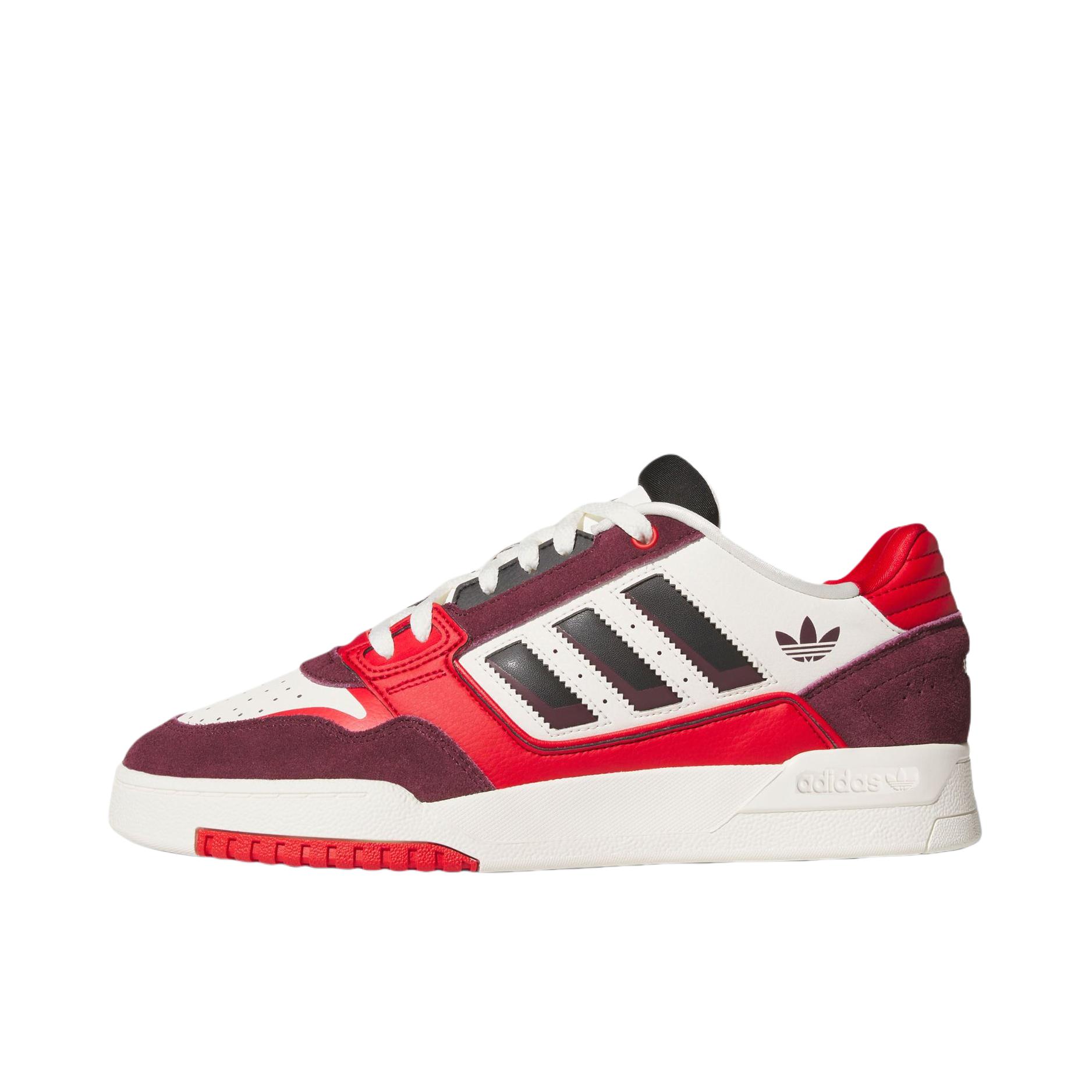 推荐商品：adidas Originals Drop Step 2.0 板鞋 舒适百搭防滑贴合耐磨篮球风流光风 白色/红色