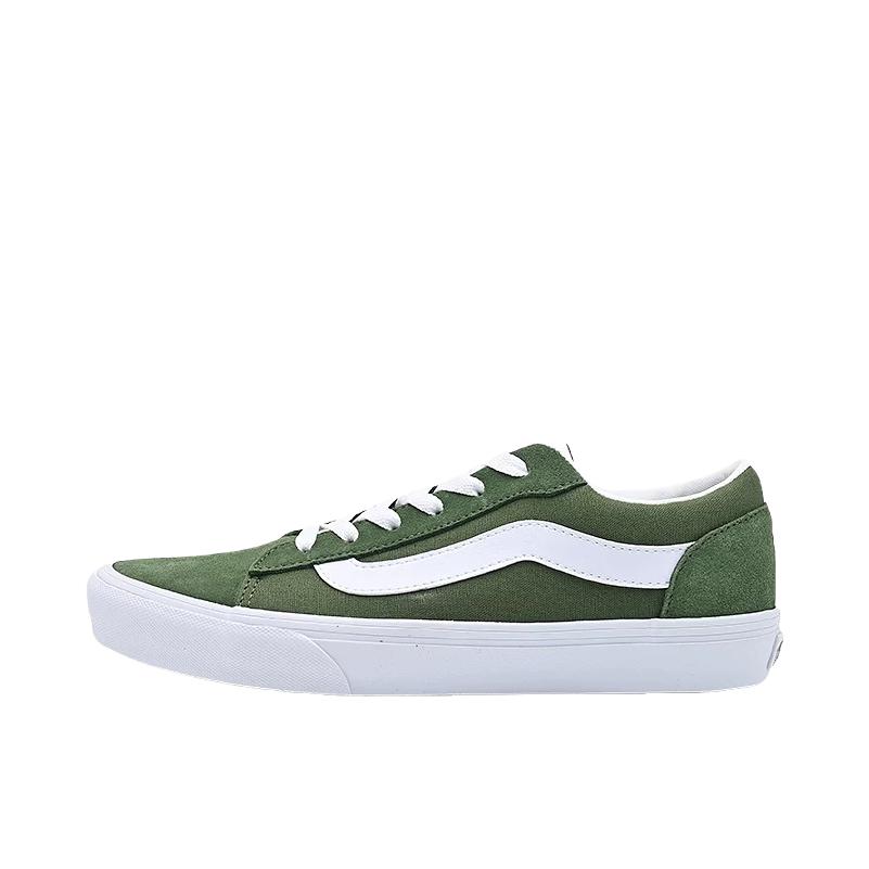 推荐商品：Vans/范斯 Vero LS 板鞋 复古低帮街头系带轻量 绿色/白色