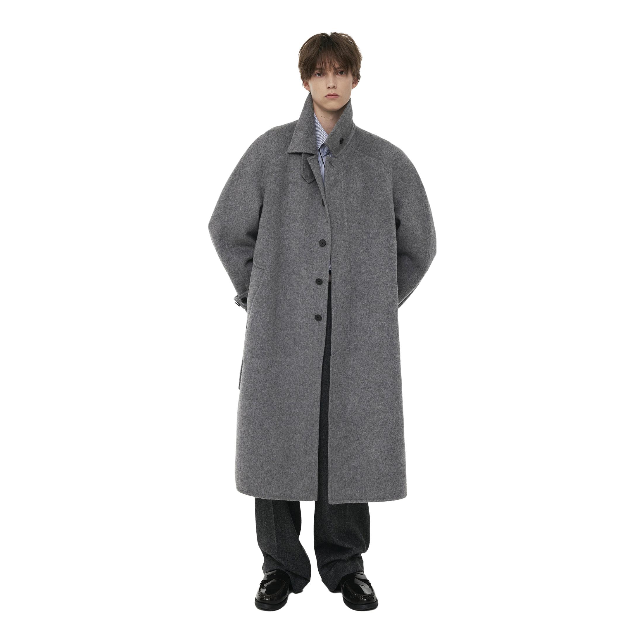 推荐商品：ULD 长款羊毛双面呢毛呢外套 UY245010 灰