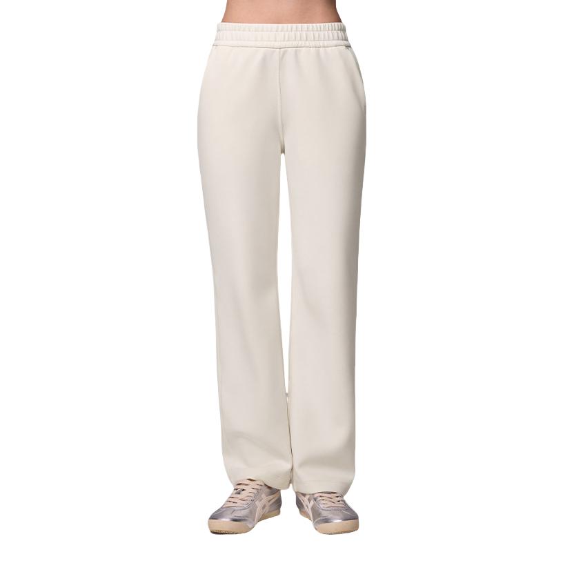 推荐商品：CrzYoga 直筒高腰针织运动长裤 女装 RS171A28G  白杏 