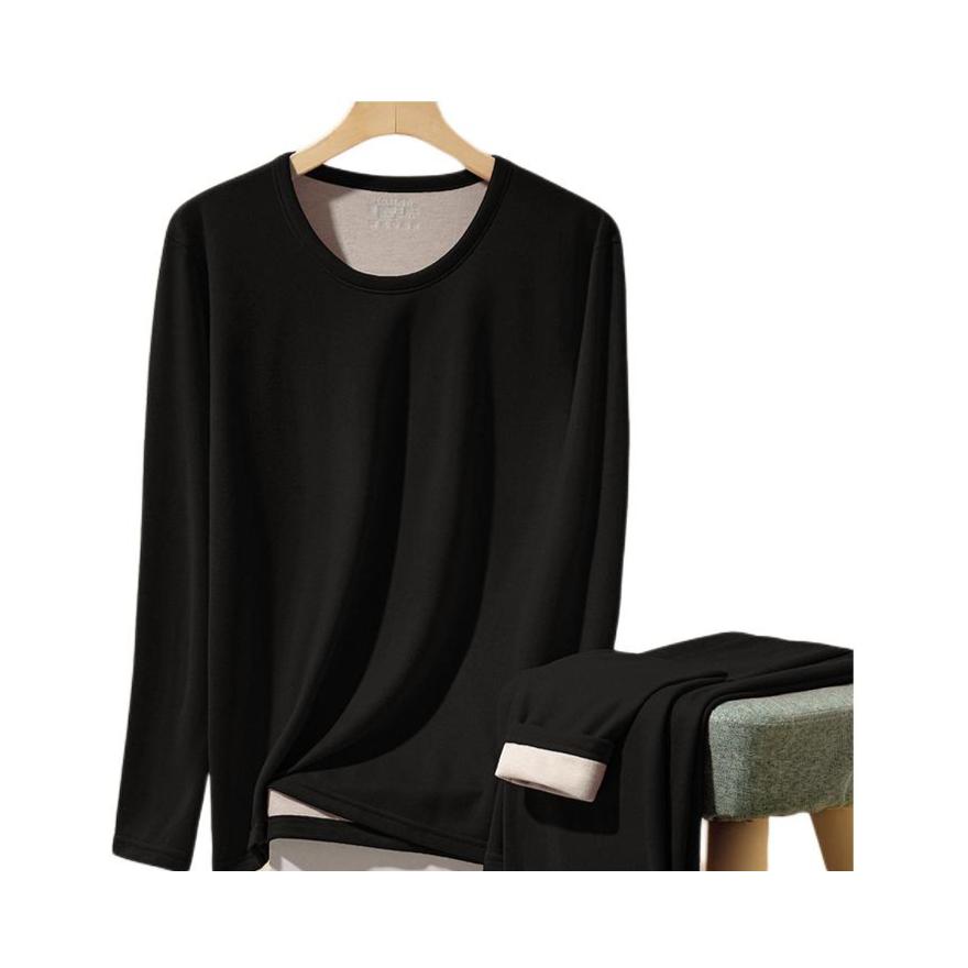 推荐商品：梦芭蒂 加绒加厚保暖内衣套装 TM3697 黑/男