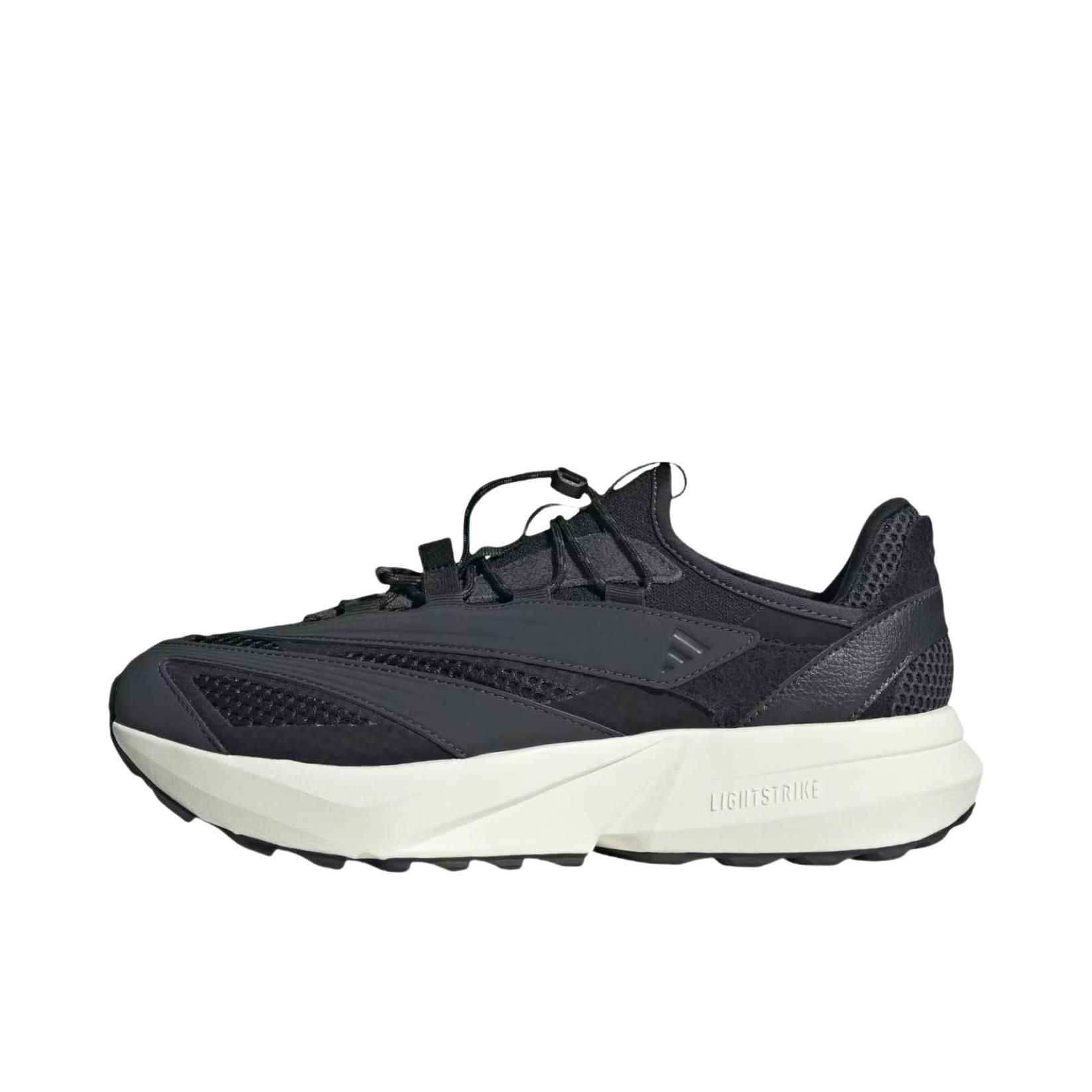 推荐商品：adidas LIGHTBLAZE Vista 跑鞋 透气橡胶圆头贴合 碳黑色