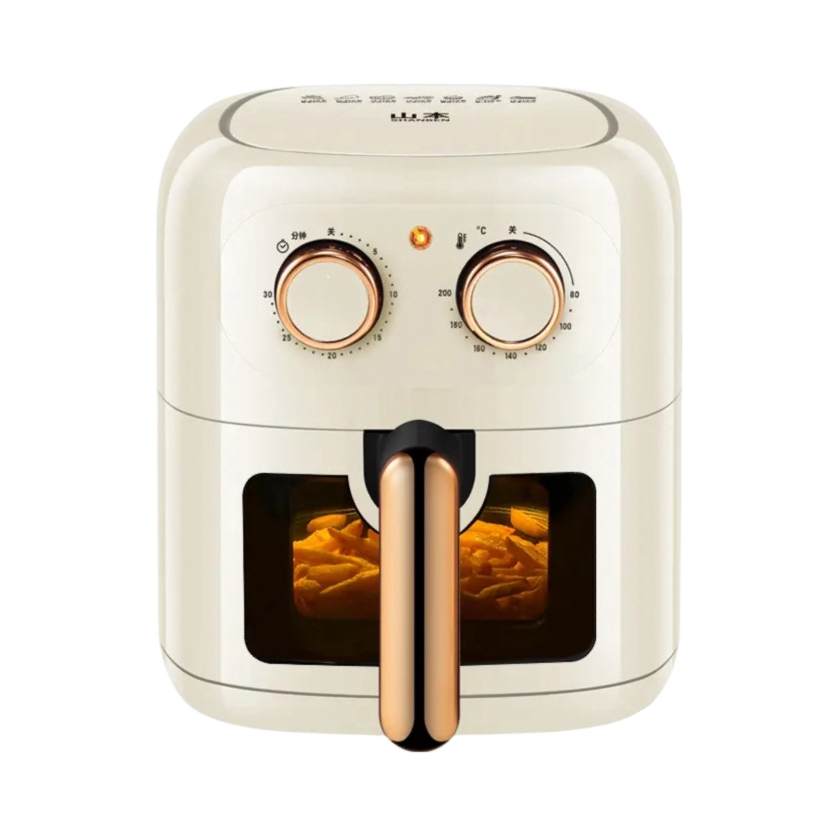 推荐商品：山本 空气炸锅 4.5升 多功能 大容量 机械旋钮 不沾涂层 自动断电 无油 低脂 液晶款