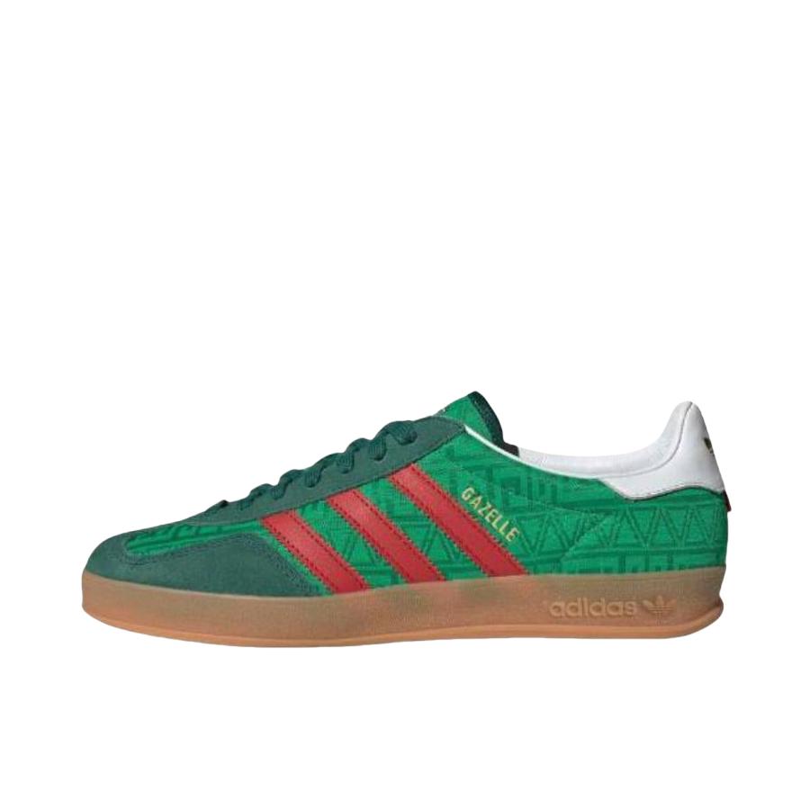 推荐商品：adidas Originals Gazelle T头鞋 德训鞋 板鞋 轻便复古薄底舒适百搭减震耐磨贴合圆头 绿色/红色