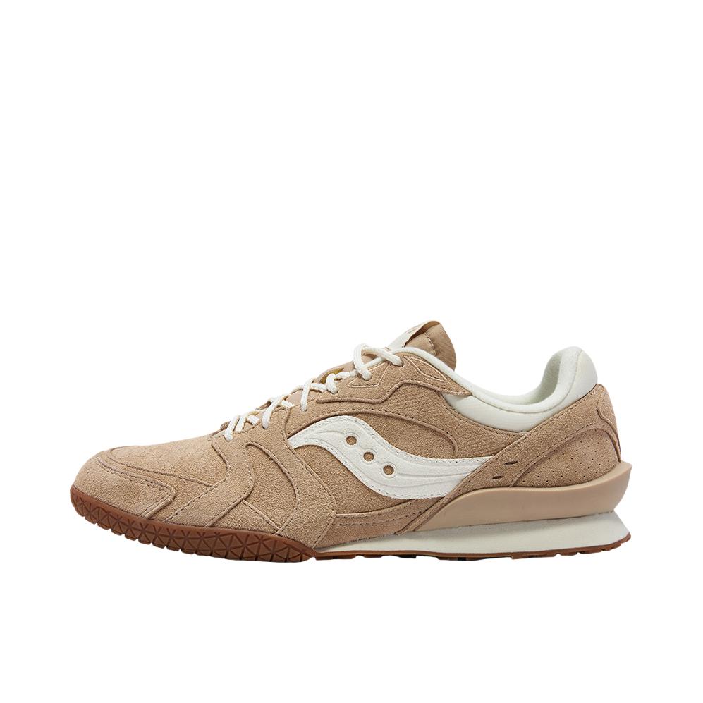 推荐商品：Saucony/索康尼 BULLET V2 运动休闲鞋 低帮复古轻便德训鞋薄底 女款/棕色