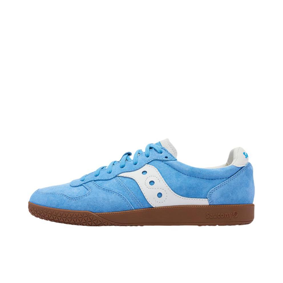 推荐商品：Saucony/索康尼 Bullet ct 防滑轻便 减震软底 复古 薄底 包裹性 德训鞋 运动休闲鞋 兰色/白色