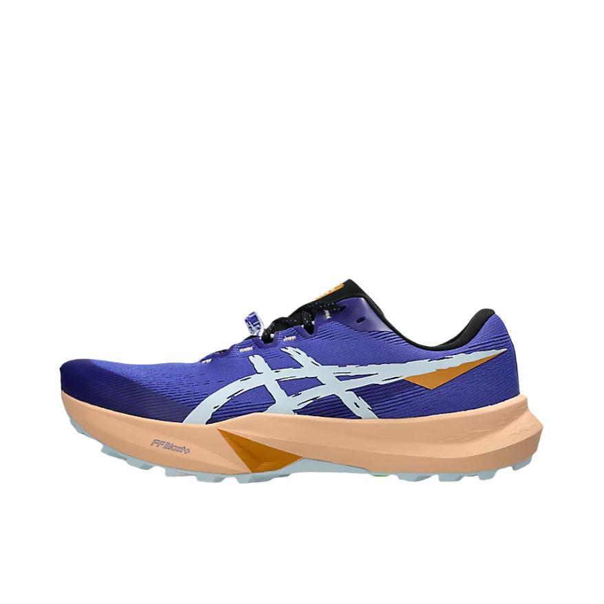 推荐商品：Asics/亚瑟士 Fuji Lite 6 越野跑鞋 舒适耐磨百搭抓地支撑防滑减震圆头 钴爆/冷灰色