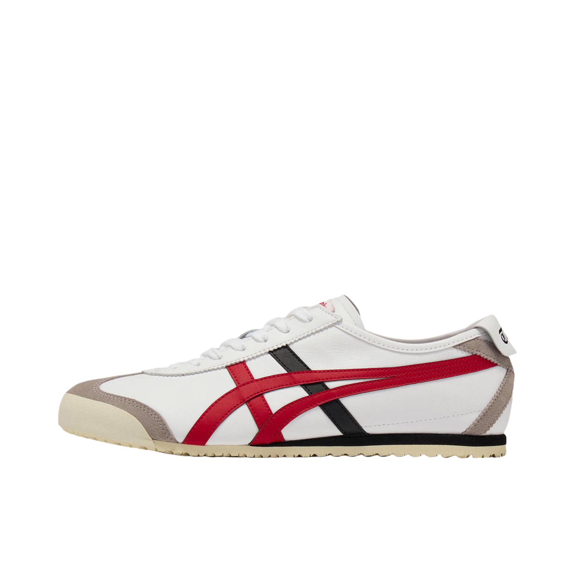 推荐商品：Onitsuka Tiger Mexico 66 德训鞋 运动休闲鞋 复古轻便透气舒适百搭防滑 白色/红色/深黑色