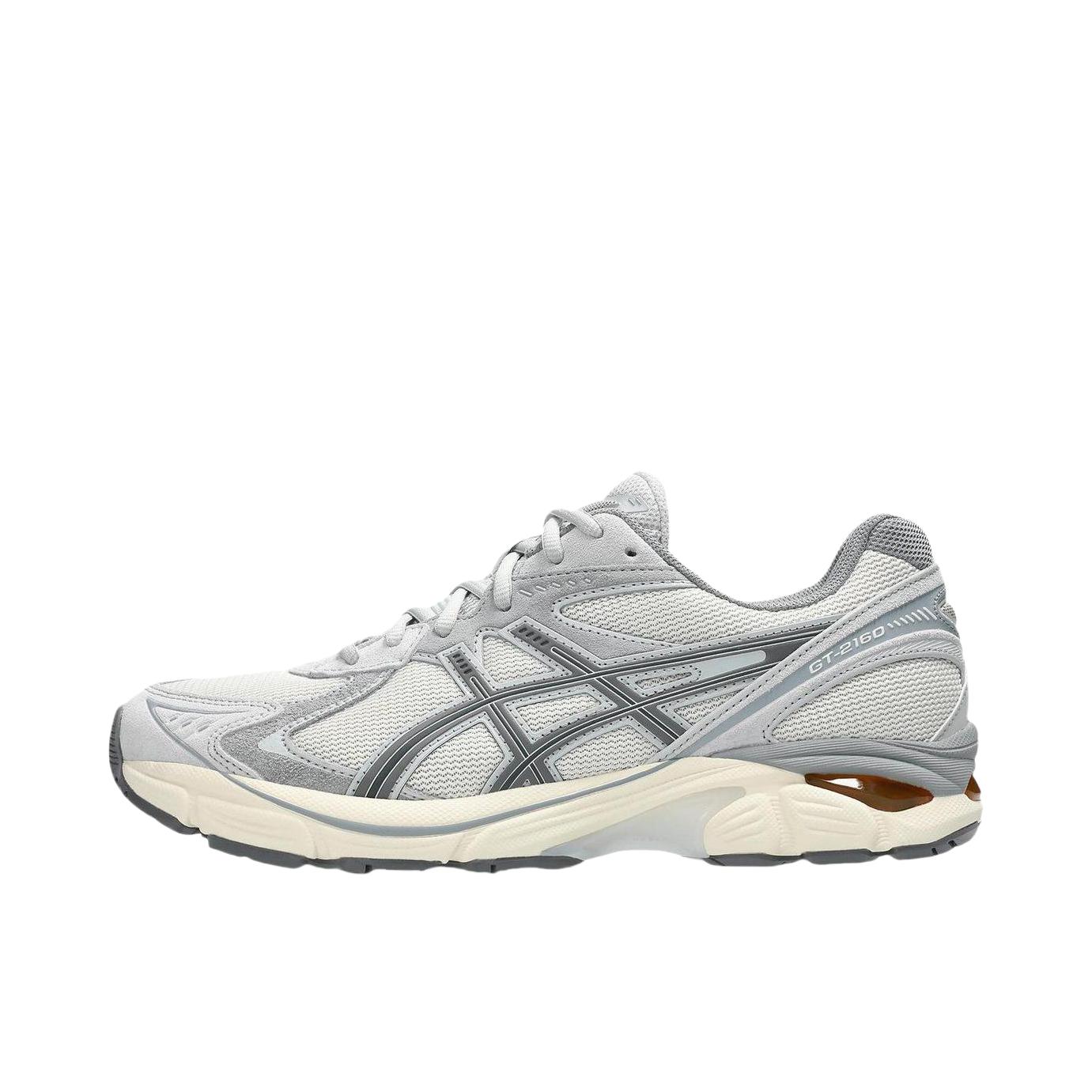 推荐商品：Asics/亚瑟士 GT-2160 跑鞋 拼接舒适缓震网面防滑耐磨复古简约百搭时尚合成革织物耐用短跑圆头支撑 浅灰色/米色