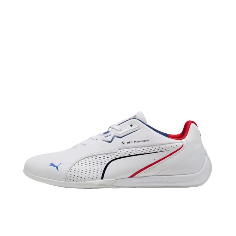 推荐商品：Puma/彪马 TEAM Drift Cat 11 赛车鞋 运动休闲鞋 平跟橡胶圆头系带 BMW联名/大童/白色