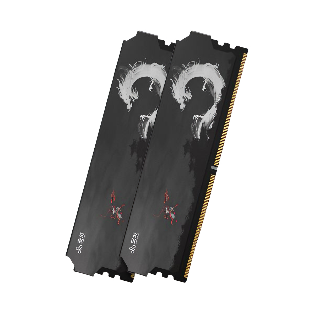 推荐商品：UniWhen/云彣 绫龙 DDR5 黑色 台式机 马甲内存条 一键超频 稳定耐用