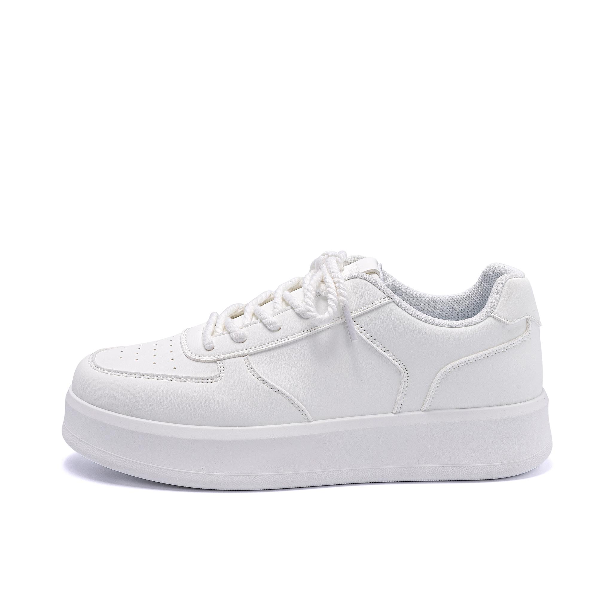 推荐商品：环球 舒适厚底 轻便软底 防滑耐磨 时尚简约 复古百搭 板鞋 ZHQ-HY671 马年限定/男款/白色