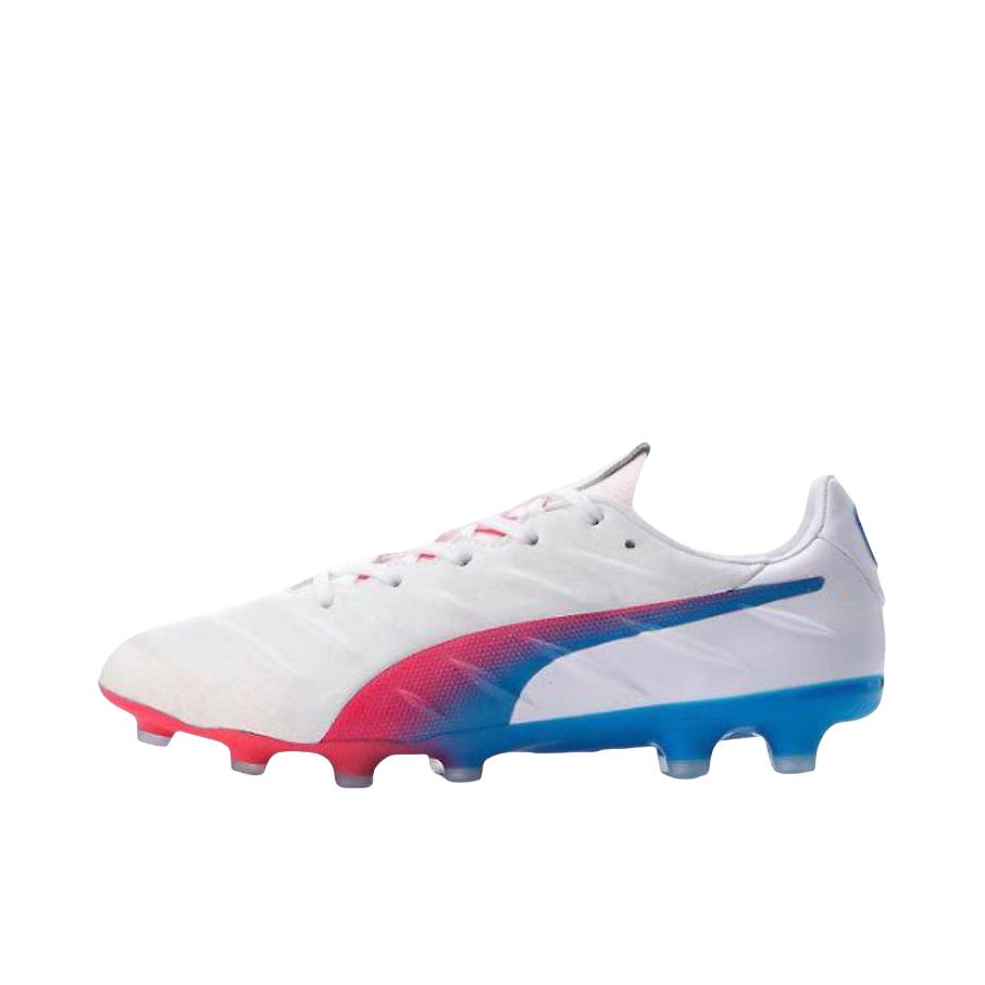推荐商品：Puma/彪马 King Pro 21 FG 硬场地 防滑耐磨 足球鞋 白色/蓝色/粉色