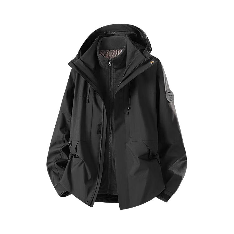 推荐商品：TUCANO/啄木鸟 三合一保暖连帽冲锋衣 26188S 黑/三合一/男女同款