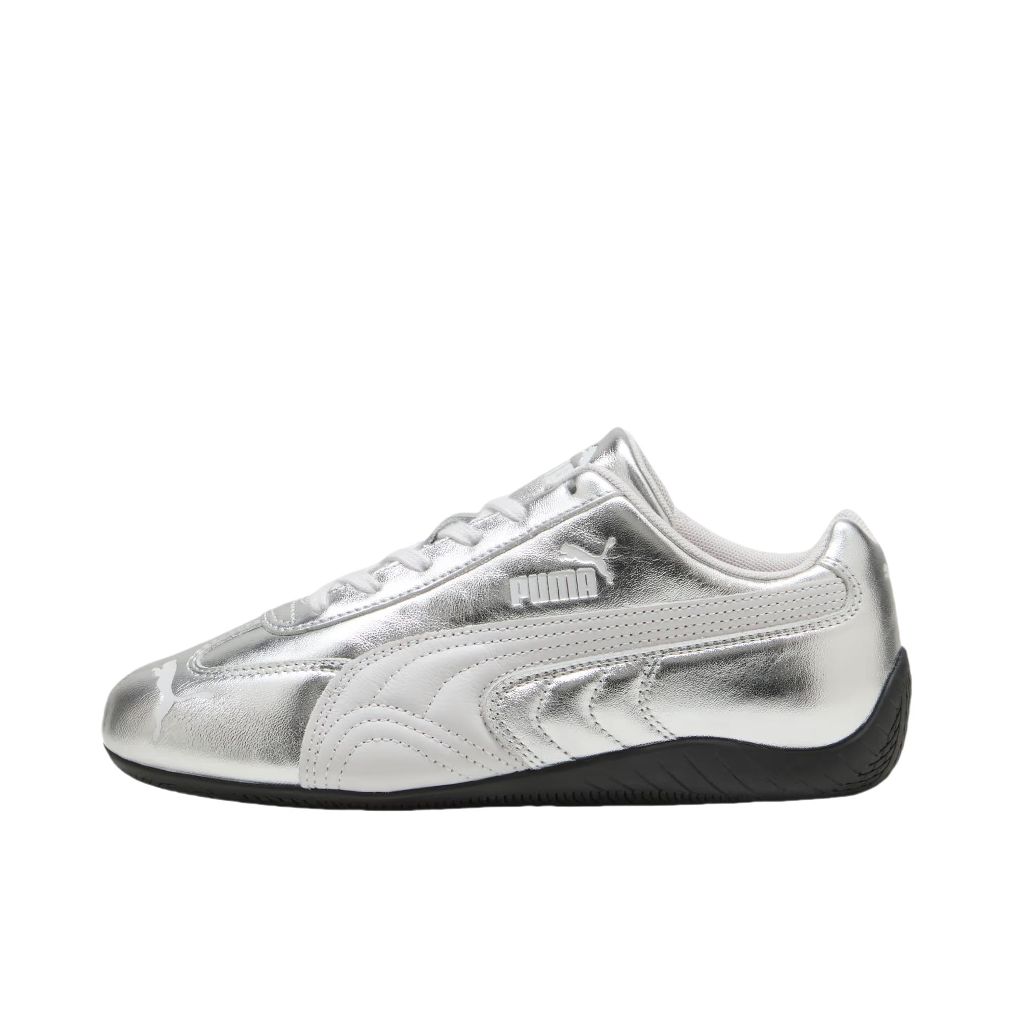 推荐商品：【单依纯同款】 Puma/彪马 Speedcat 运动休闲鞋 防滑耐磨薄底赛车风做旧T头鞋 羽毛灰/彪马黑 