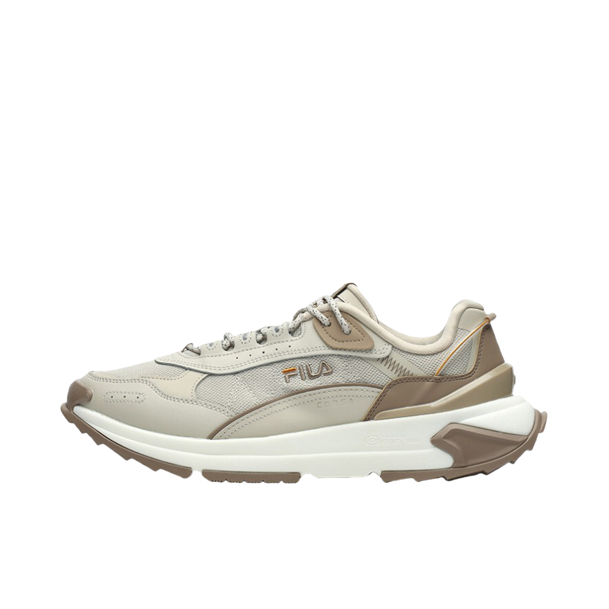 推荐商品：FILA/斐乐 Corsa 防滑耐磨 减震回弹 低帮 运动休闲鞋 F12M144161F 燕麦色/米灰色