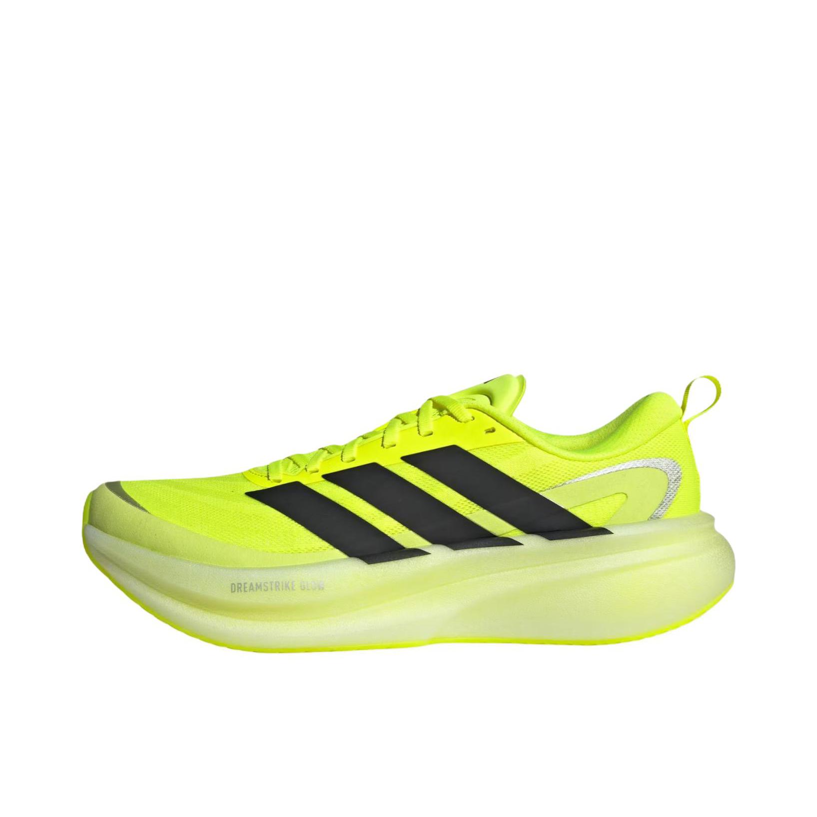 推荐商品：adidas supernova glide 跑鞋 透气厚底百搭圆头支撑贴合 太阳黄 