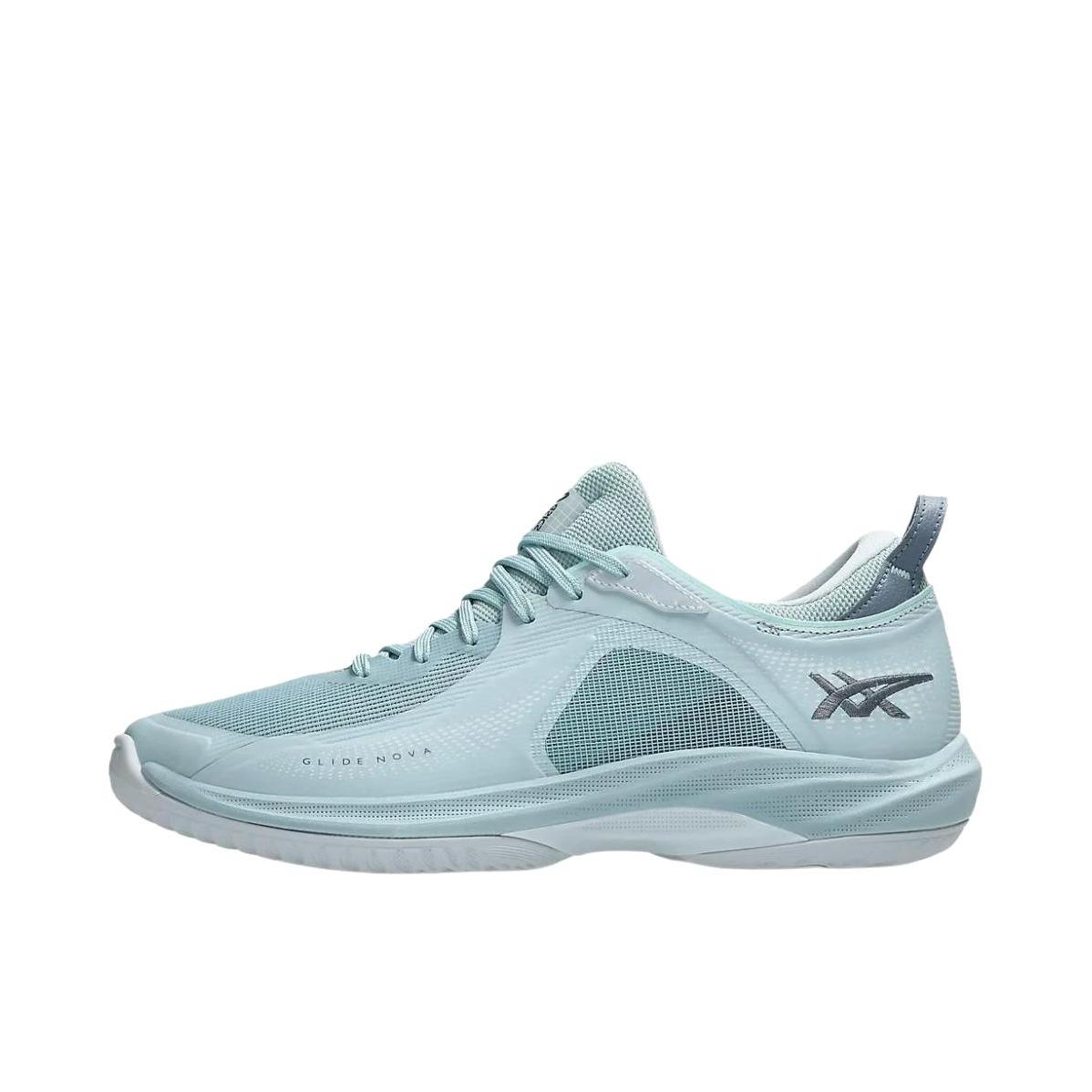 推荐商品：Asics/亚瑟士 Glide Nova FF 4 篮球鞋 百搭圆头厚底系带 烟蓝色 