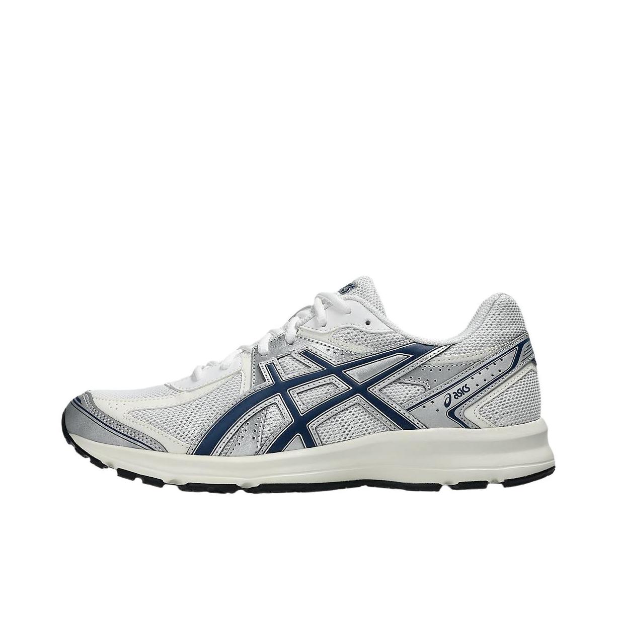推荐商品：Asics/亚瑟士 Jog 100S 跑鞋 防滑耐磨减震轻便舒适透气休闲复古百搭 白色/灰色/蓝色