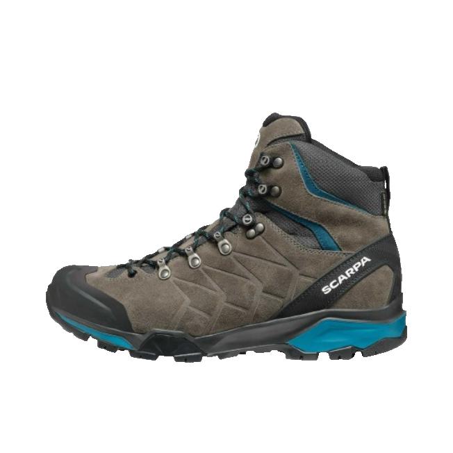 推荐商品：Scarpa/思卡帕 ZG TRK 登山鞋 户外鞋 圆头厚底防滑耐磨 钛灰/湖水蓝