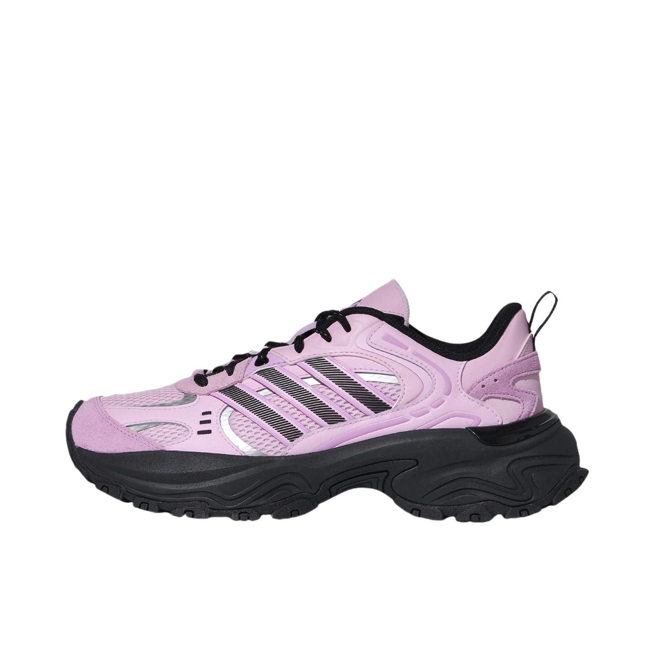 推荐商品：adidas Shadow Fever 跑鞋 缓震防滑耐磨简约时尚潮流百搭回弹轻运动 融合淡紫色/黑色/金属银