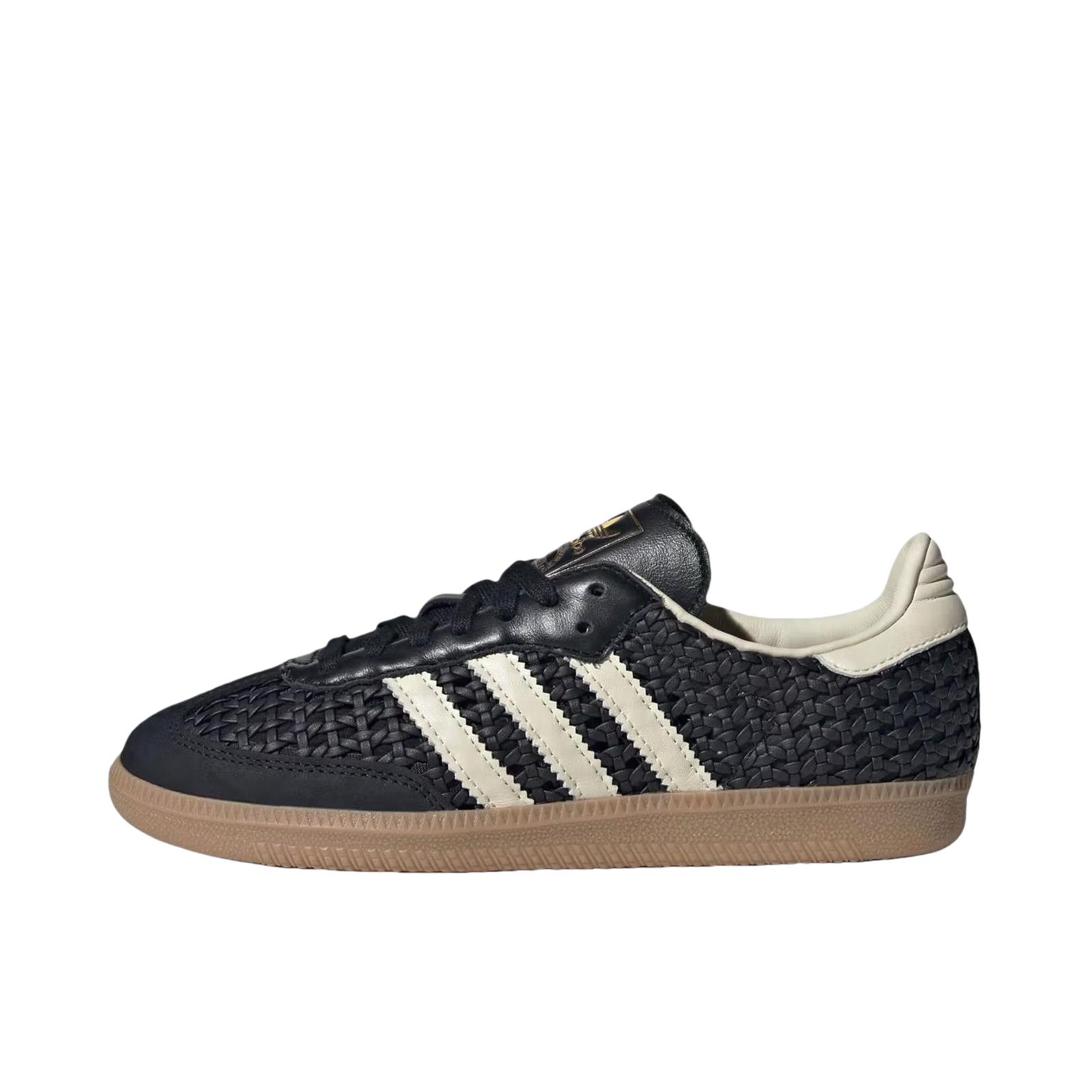 推荐商品：adidas Originals Samba OG T头鞋 板鞋 经典复古舒适百搭耐磨合成革圆头薄底贴合 黑色/米白色