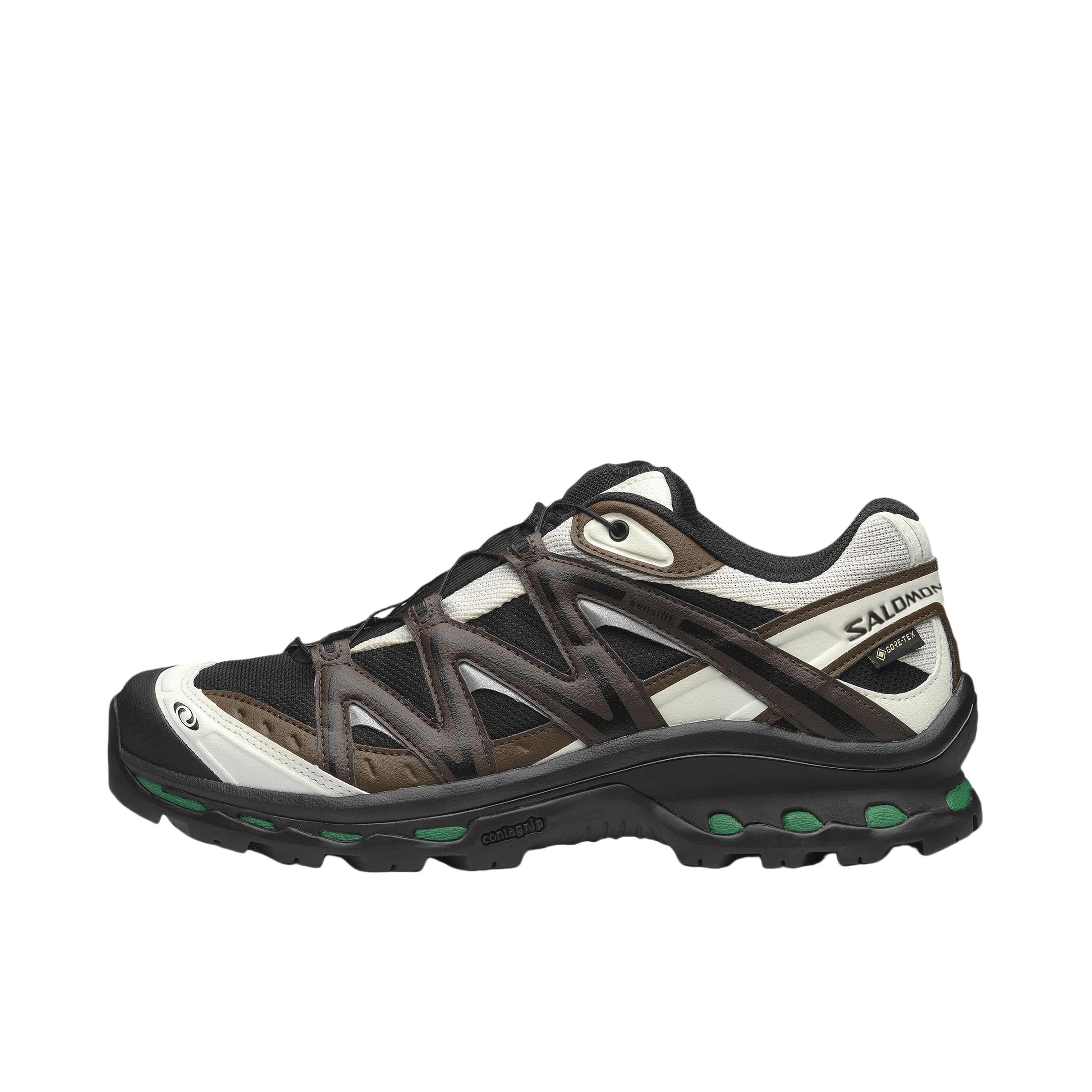 推荐商品：Salomon/萨洛蒙 XT-Quest 户外休闲鞋 越野防水稳定支撑减震网布包裹性 黑色/深棕色