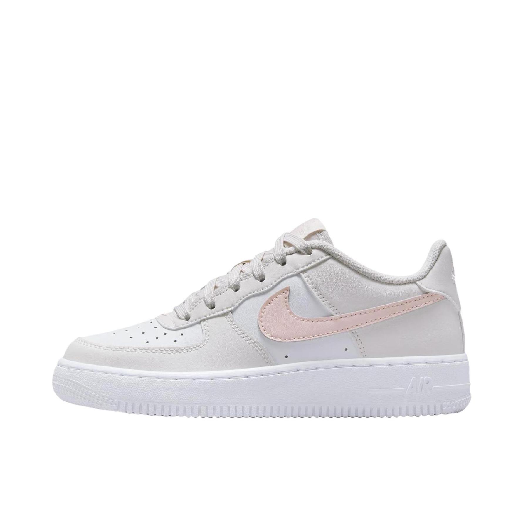 推荐商品：Nike Air Force 1 空军一号 板鞋 轻便舒适百搭耐磨防滑复古 大童/幻影灰白/回声粉/山峰白