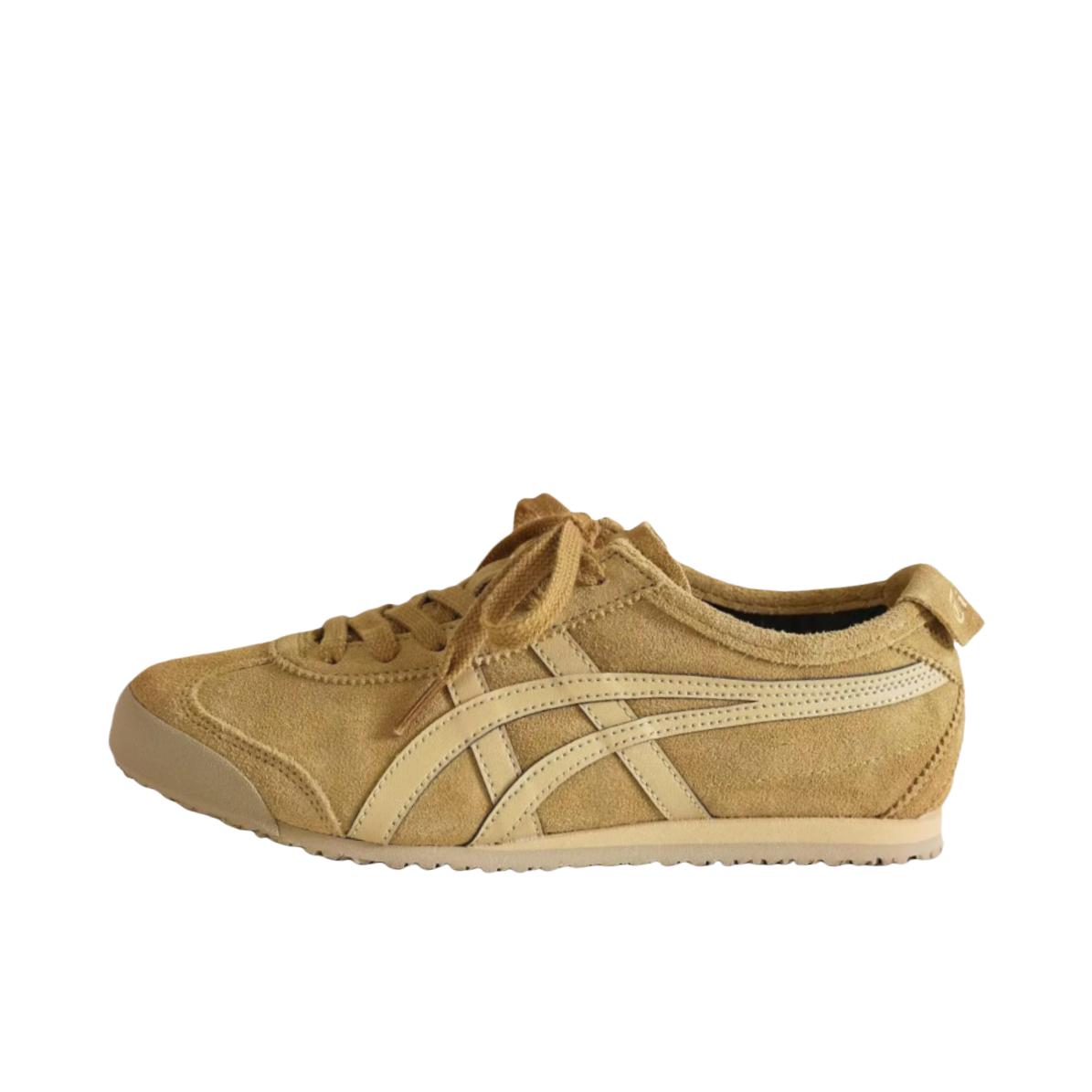 推荐商品：Onitsuka Tiger Mexico 66 德训鞋 运动休闲鞋 复古轻便透气舒适百搭防滑 亚麻棕