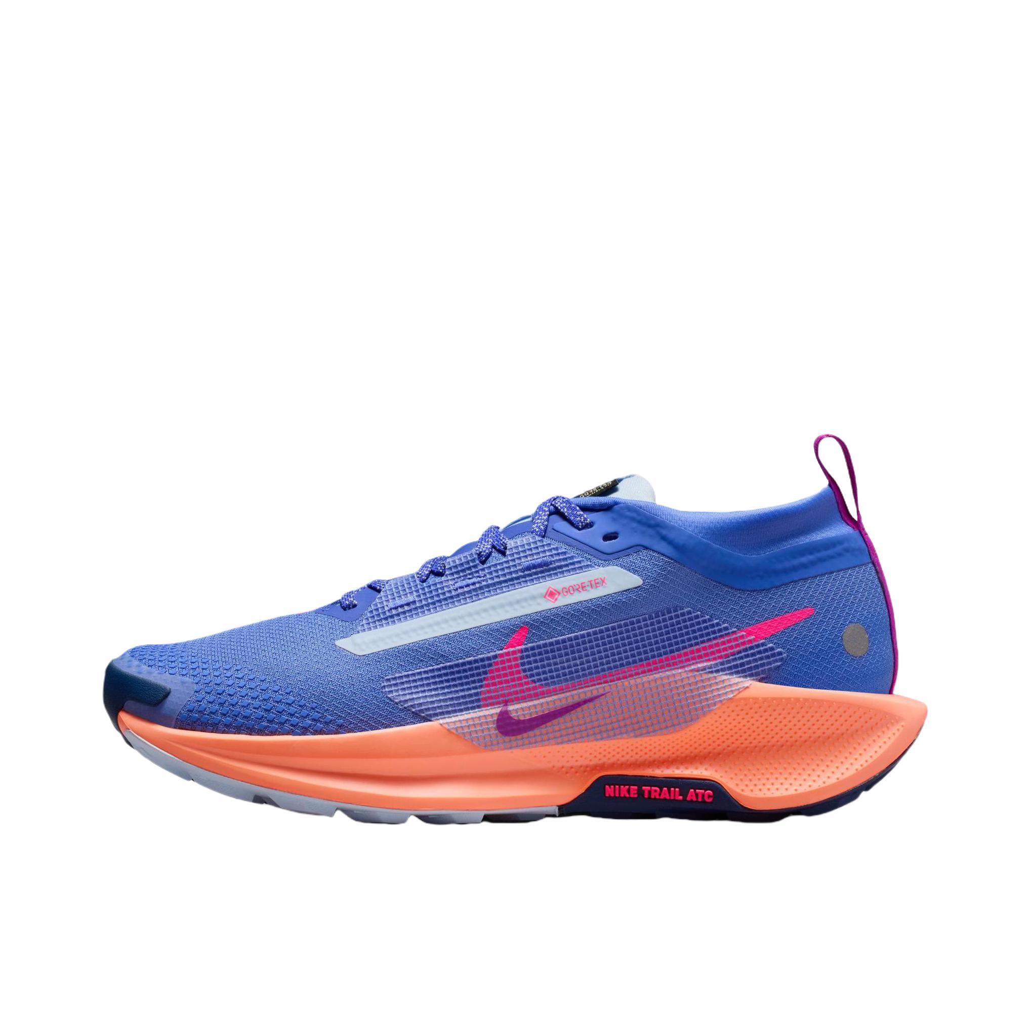 推荐商品：Nike Pegasus Trail 5 跑鞋 越野耐磨防水缓震训练回弹贴合耐用 天空蓝/橙色